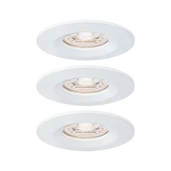 Luminaria empotrable NOVA MINI LED rígido, juego de 3 IP23, blanco mate  310lm 2700K 38° 38° CRI >80