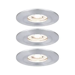 Luminaria empotrable NOVA MINI LED rígido, juego de 3 IP23, aluminio  310lm 2700K 38° 38° CRI >80