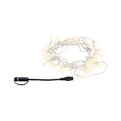 Cadena de luces PLUG & SHINE LIGHT CHAIN 7 lang IP44, negro regulable