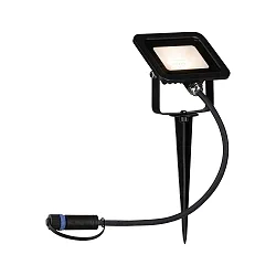 Luminaria con pincho de tierra PLUG&SHINE FLOOD SPOT IP65, negro 
