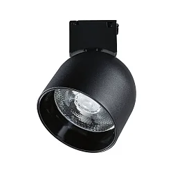 Luz LED del sistema ULine SPOT RONDE Ø 8.5CM giro cardánico IP20, negro mate regulable
