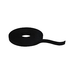 Correa con fuente de alimentación ULine - DACRON STRAP 10M adecuado para acortar, negro