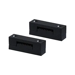 Pieza de sujeción ULine - STRAP CRIMP aislado, mecánico, juego de 2, negro mate