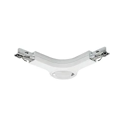 Conector en L monofásico URAIL LED, blanco