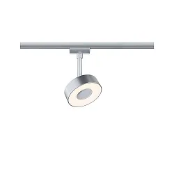 Foco monofásico URAIL CIRCLE LED IP20, cromado mate regulable
