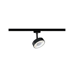 Foco monofásico URAIL CIRCLE LED IP20, negro mate