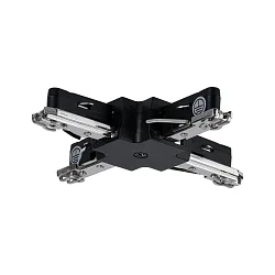 Conector en X en ángulo URAIL rígido, negro mate