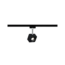 Foco URAIL CUBE LED, cromo, negro mate