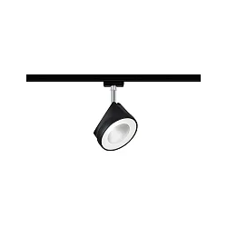 Foco URAIL ARENA LED giratorio, inclinable, cromo, negro mate