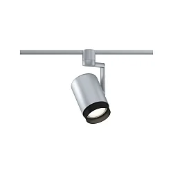 Proyector de raíl URAIL ASTHENE cilíndrico, con brazo articulado, ajustable E27, cromo