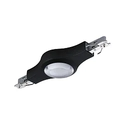 Conector longitudinal monofásico URAIL, negro