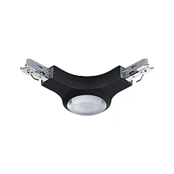 Conector en L monofásico URAIL, negro