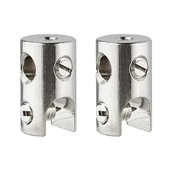 Accessories for Wire system 12V Wire block, set of 2, max.150W/bar, max.300W, 12V, chrome