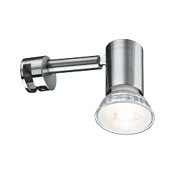 Luminaria de espejo SIMPLO LED ajustable GU10, hierro cepillado 