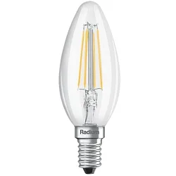 Filamento luminoso en forma de vela ESSENCE CANDLE C60 827/C conmutable claro E14 6,5W 806lm 2700K 330° CRI 80-89 
