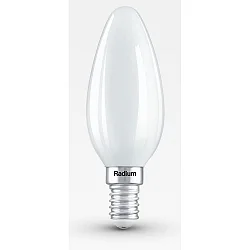 Filamento luminoso en forma de vela ESSENCE CANDLE C40 827/F conmutable mate E14 4,2W 470lm 2700K 330° CRI 80-89 