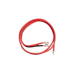 connecting cable 24V 2x 0.82mm² COATED with plug, 2-pole, red