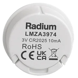 Mando a distancia REMOTE RF DOT 1ZONE WHITE simple, cilíndrico, con salida de señal de radiocontrol (RF), blanco