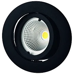 Luz downlight MR11 giratorio, recubrimiento con polvo, negro