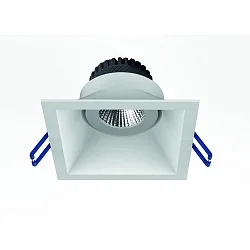 Luminaria empotrable TOM SQUARE(EMPTY CASE FOR LED MODULE Ø5CM) angular, giratorio, sin enchufe IP20, negro mate regulable