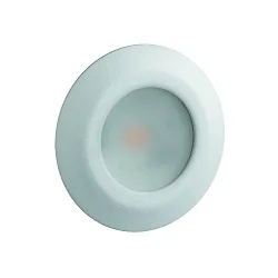 Luminaria empotrable LARA AC LED redondo IP44, mate, satinado, blanco  6W 519lm 3000K 95° 95° CRI 80-89