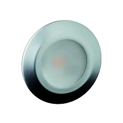Luminaria empotrable LARA AC LED redondo IP44, cromo, mate, satinado  6W 519lm 3000K 95° 95° CRI 80-89