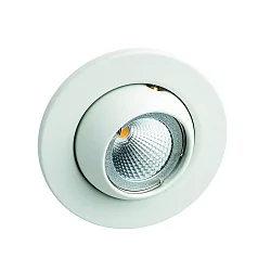 Luz downlight MR16 redondo IP20, blanco mate