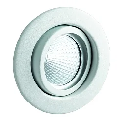 Luminaria empotrable MR16 giratorio IP20, blanco mate