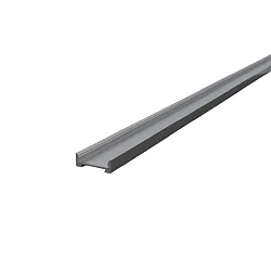 Perfil en U FUP18/7 V2 / 2M plano, aluminio eloxado