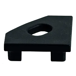 end cap EP18/18 with feed-in option, black