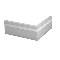 Conector de esquina SOCKET PROFILE PFG400 esquina exterior, plata