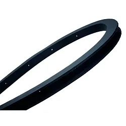 Perfil de montaje VARDAFLEX PLATIN Q 3D - SILICONE ANOLE BLACK- 1M flexible, negro