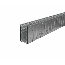 Perfil empotrable en suelo PLATIN INGROUND 3D / BENDABLE - INOX  vertical, horizontal, plegable, acero inoxidable