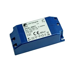 Controlador de LED 12V 36W constante de voltaje, conmutable, azul