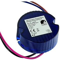 Controlador de LED 700MA / 6-12W redondo, con cable abierto, corriente constante, regulable, azul