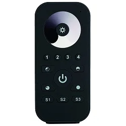 Mando a distancia HAND / 4 ZONES / SINGLE COLOUR simple, 1 canal, con salida de señal de radiocontrol (RF)