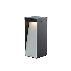 Lámpara solar recargable MILIO FULL con sensor IP65, gris grafito