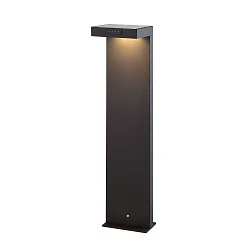 Lámpara solar recargable ALA GROUND MAXI con sensor IP65, gris grafito