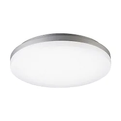 LED Ceiling luminaire CIRCEL, Ø22cm / height 5cm, IP44, 15W 3000K 1000lm, silver