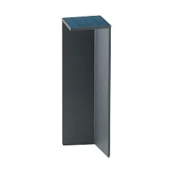 Luminaria solar NUSOLAR lang, con sensor IP54, antracita, recubrimiento con polvo 