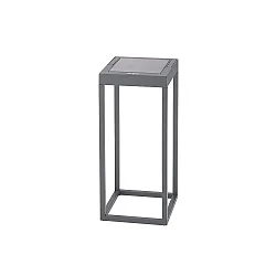 Lámpara de mesa a pilas NUMOVE IP54, gris grafito regulable