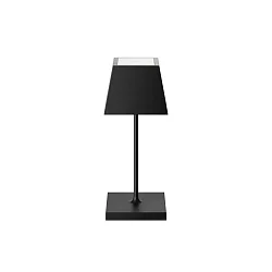 Lámpara de mesa a pilas NUINDIE MINI USB-C IP54, negro nocturno regulable