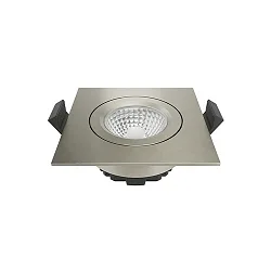 Luminaria empotrable DILED angular IP20, acero regulable 6W 370lm 2700K 45° 45° CRI 95