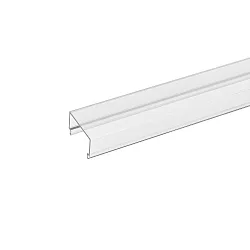 Cover for Alu mounting track 15, high, length 100cm, opal