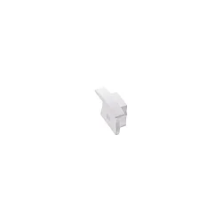 end cap SCHMAL 6 with cable hole, white
