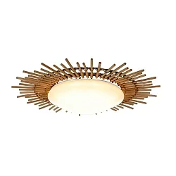 AN Ceiling luminaire AURA, Bambusring, white