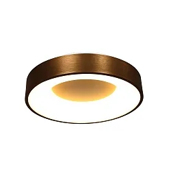 Luminaria de techo RINGLEDE LED redondo LED IP20, color bronce, blanco regulable