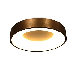 Luminaria de techo RINGLEDE LED redondo LED IP20, color bronce, blanco regulable