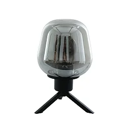 Luminaria de mesa REFLEXION - Ø 14CM de 1 llama, con interruptor, con enchufe E27 IP20, negro mate 
