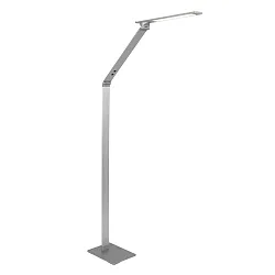 Luminaria de pedestal SERENADE CCT Switch, ajustable, con regulador táctil IP20, aluminio cepillado regulable